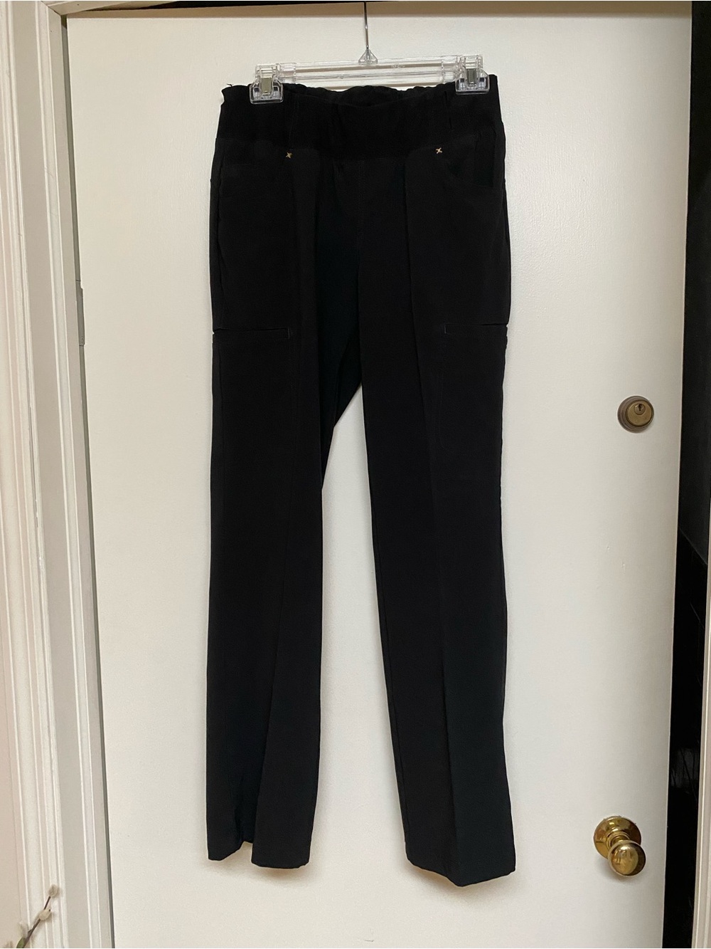 Cherokee Black Straight-Leg Women's Trousers